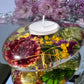 Blossoming Oval Tea Light Candle Holder
