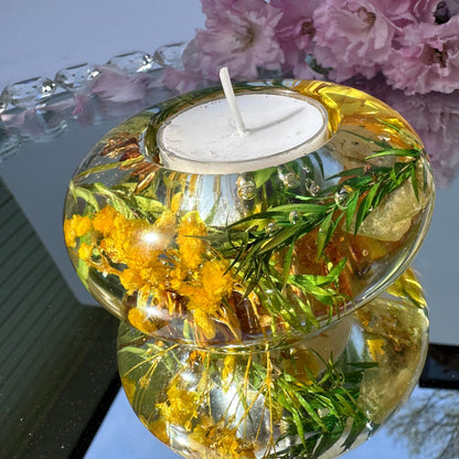 Blossoming Glow Tea Light Candle Holder