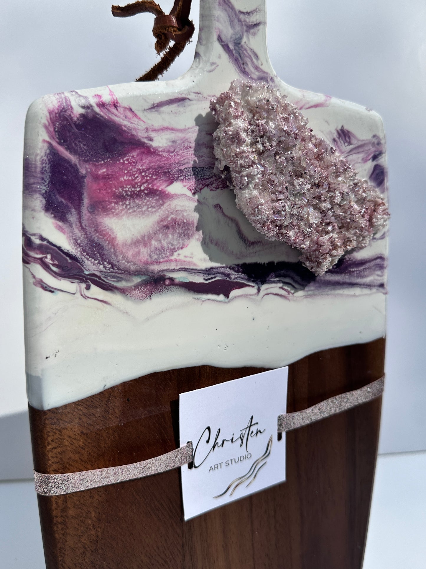 Copy of Geode Purple & Pink Cheese Board