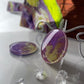 Purple and Lime Green Geode Marble Design Cheeseboard