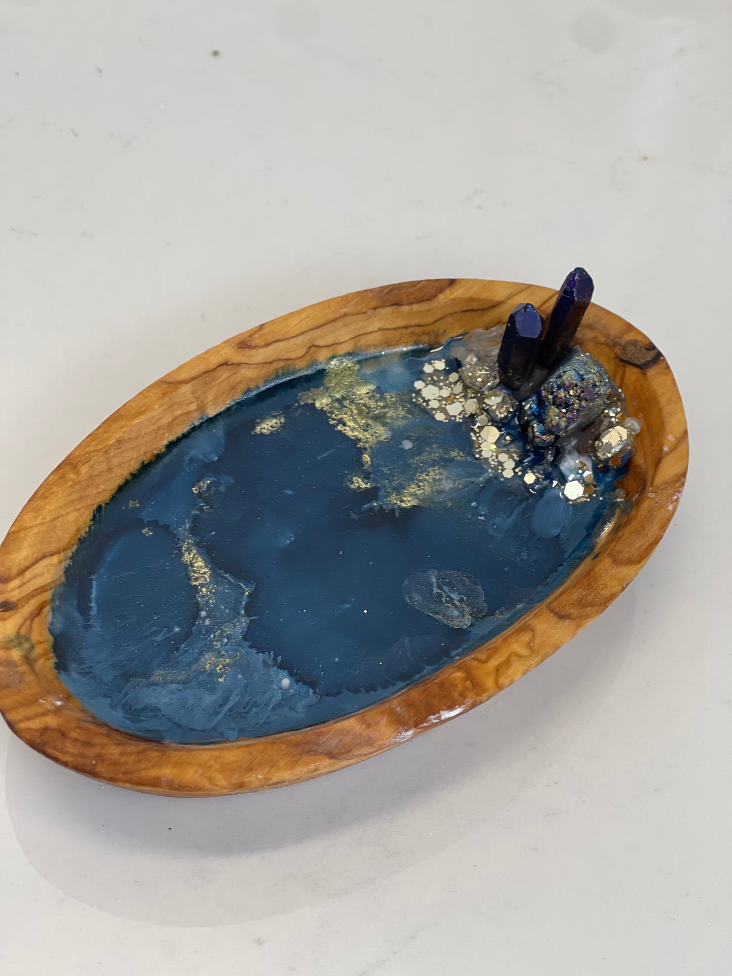 Mini Crystal Oval Tray