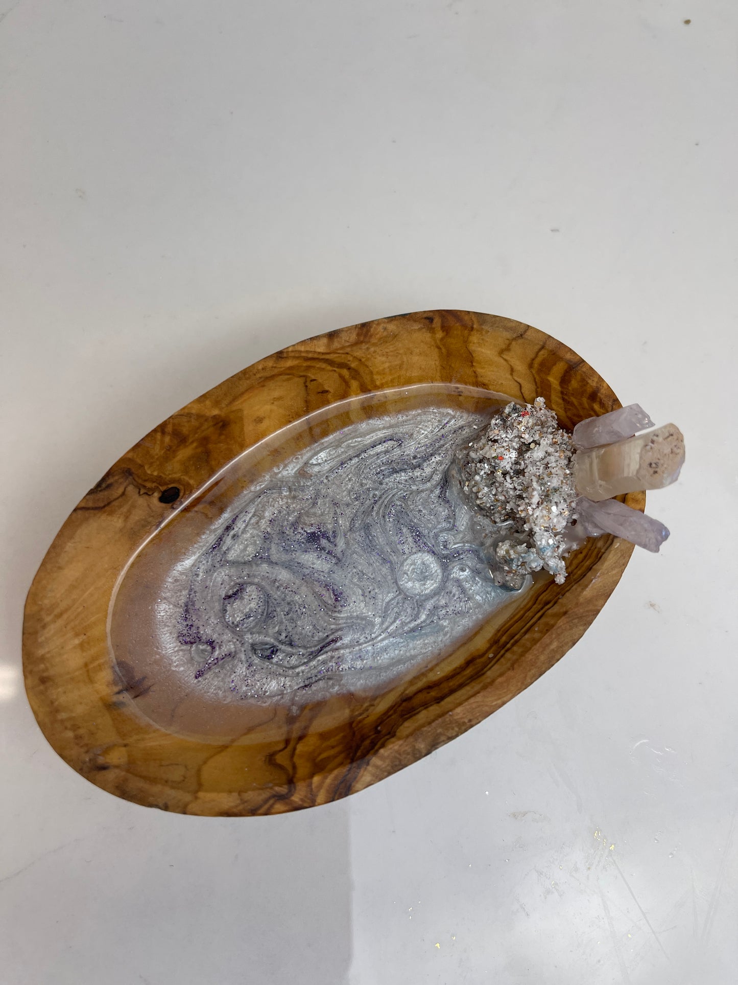 Mini Crystal Oval Tray