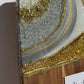 Gray and Gold Geode Design Cheeseboard
